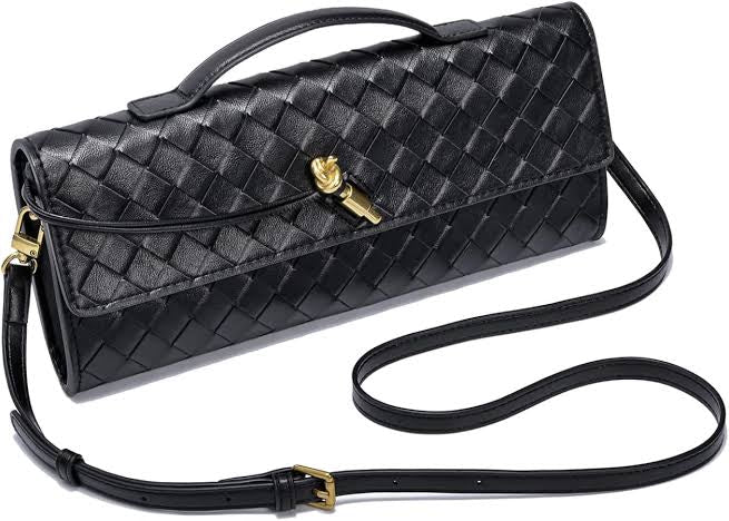 Andrea Vegan Leather Bag (Black)