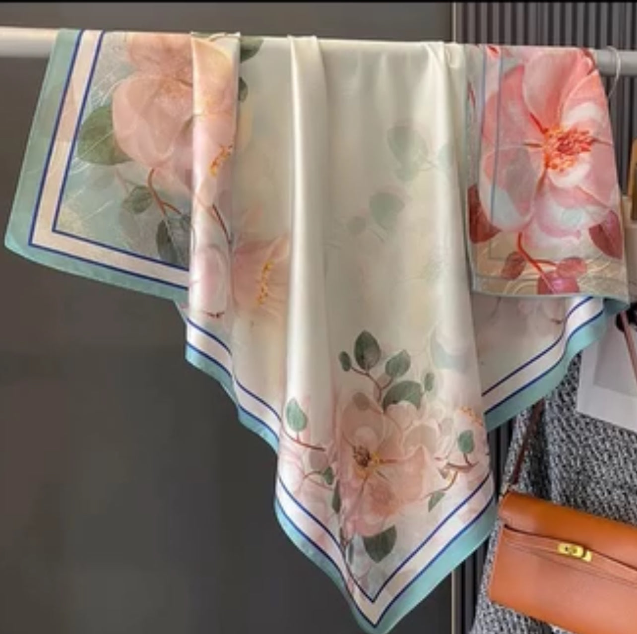 Palea Double Sided Silk Scarf (90x90cms)
