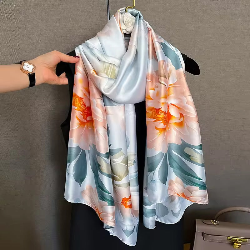 Winter Garden Silk Scarf