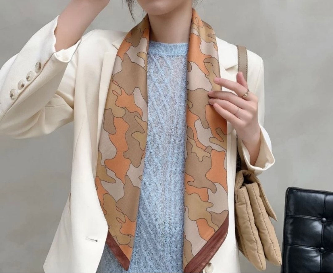 Fray Silk Scarf (90x90cms)