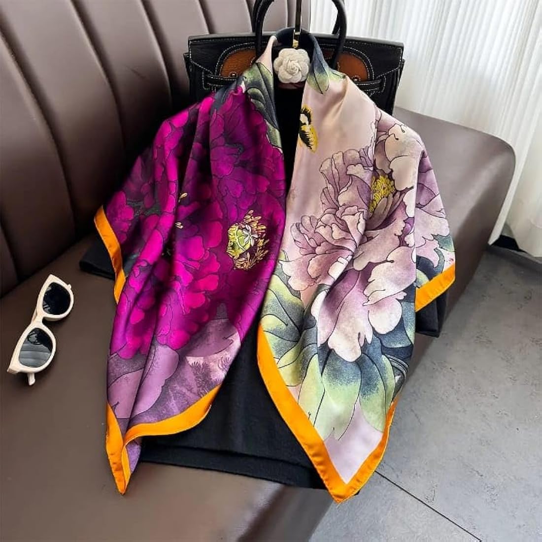 Violet Glit Silk Stole