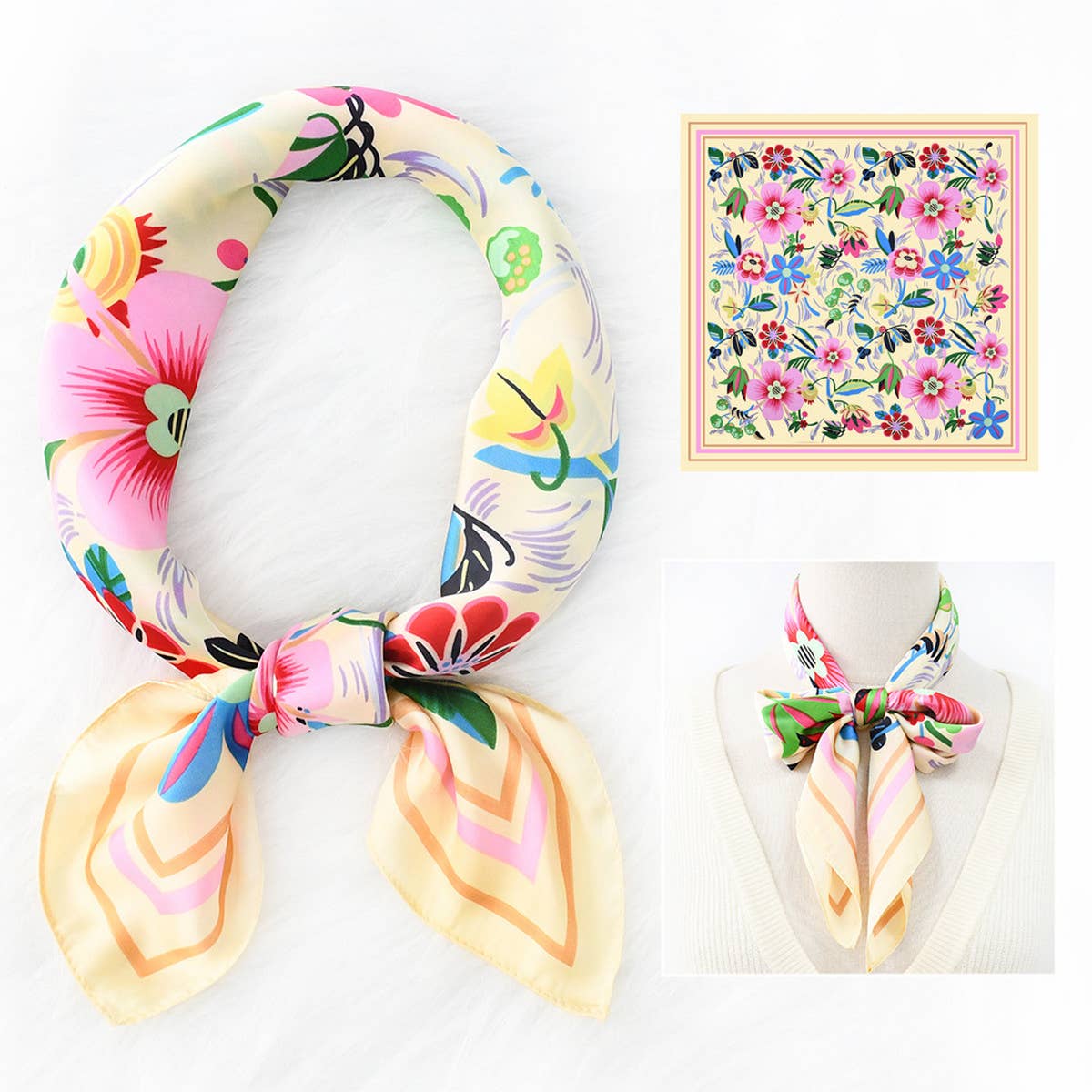 Amarylle Silk Scarf (70x70cms)