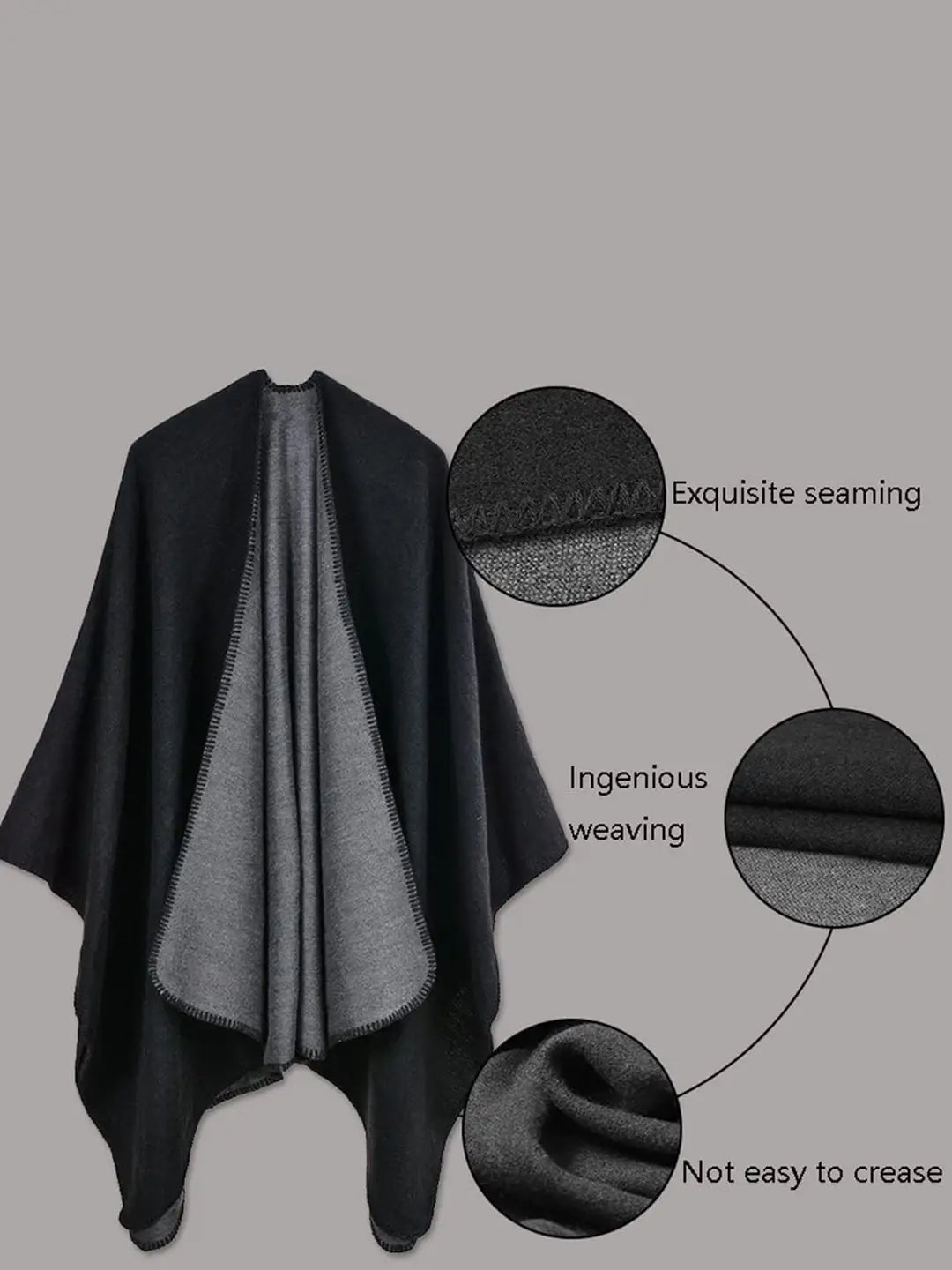 Midnight Stance Poncho