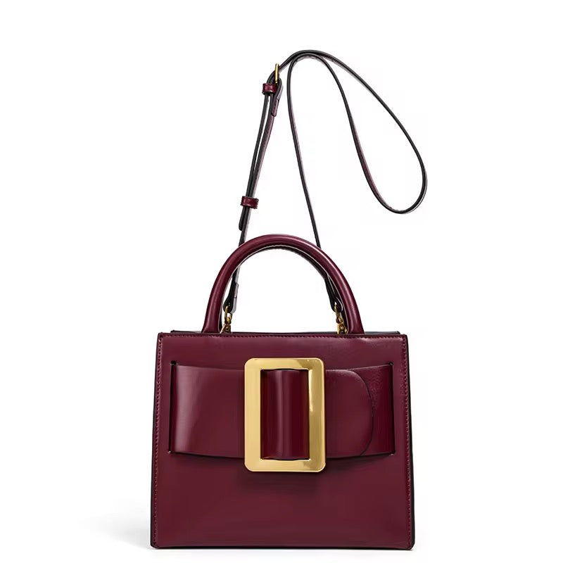 Mirelle Vegan Leather Handbag (Wine)