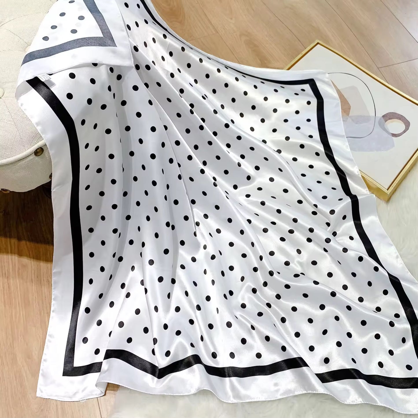 Crim Silk Scarf (90x90cms)