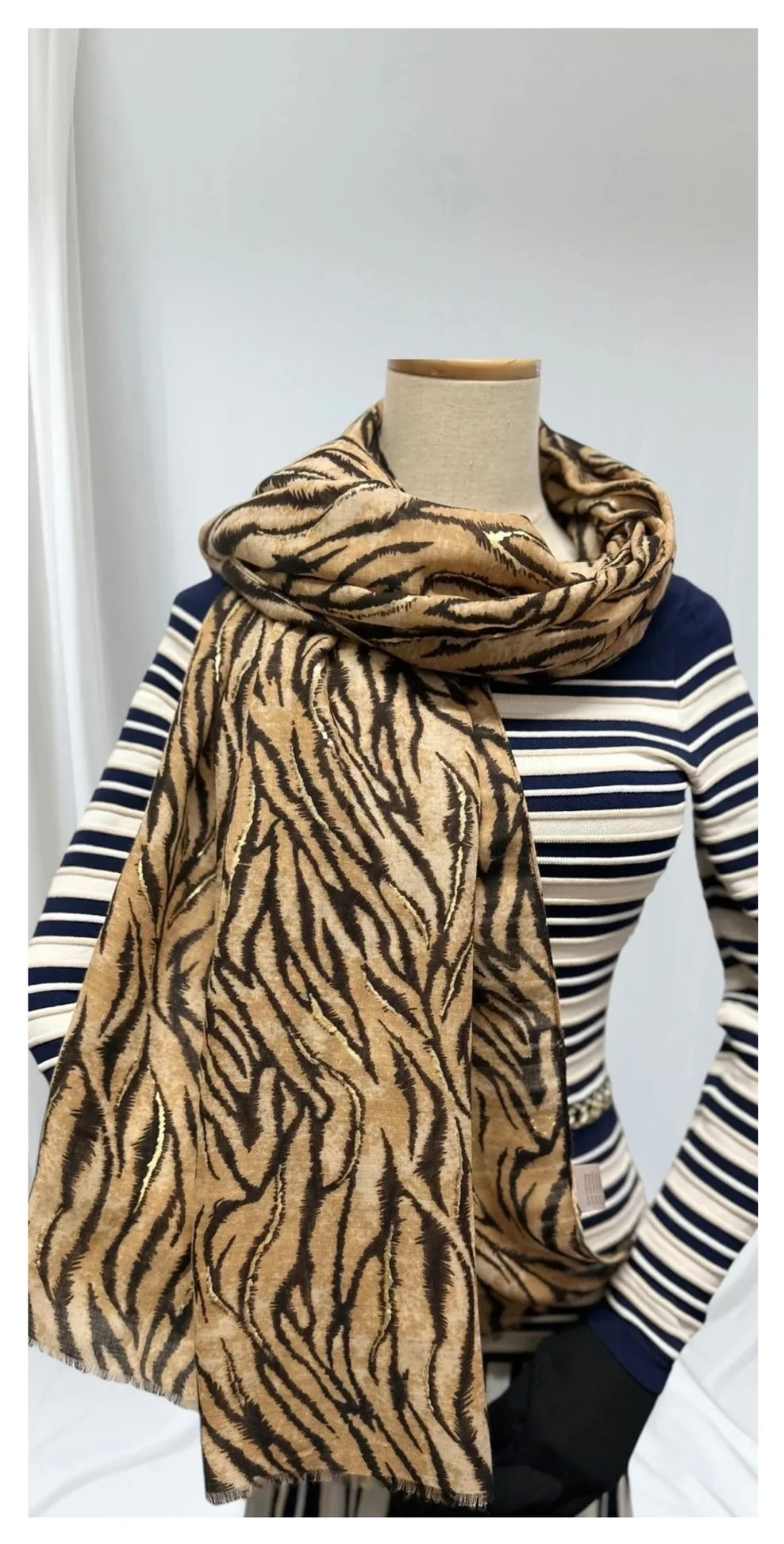Zebra Zenith Cotton Scarf