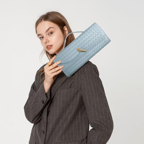 Andrea Vegan Leather Bag (Light Blue)