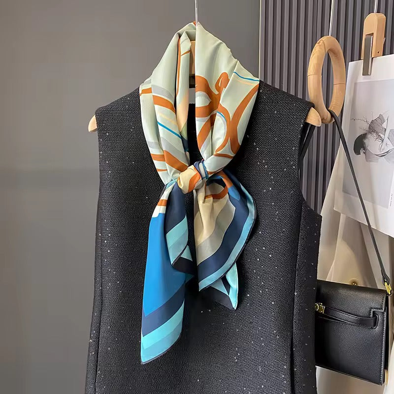 Riya Double Sided Silk Scarf (90x90cms)
