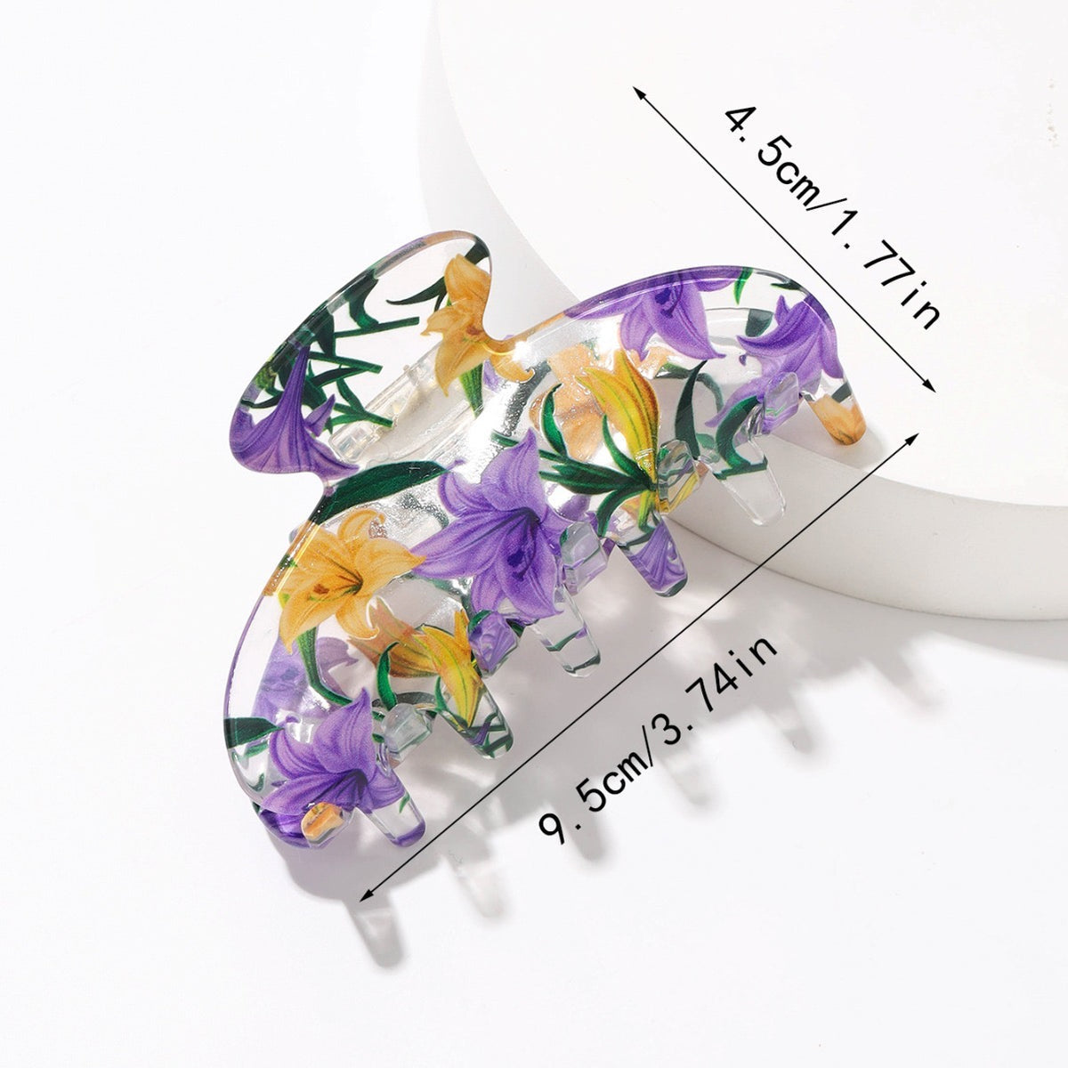 Petal Clear Claw Clip