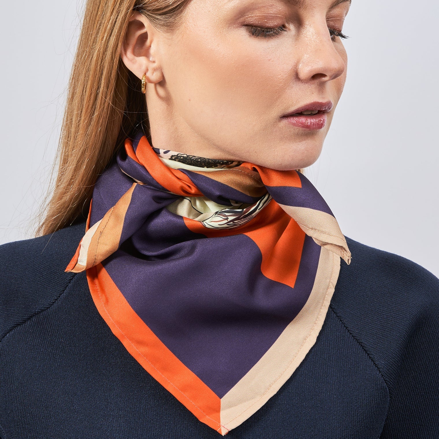Viperine Silk Scarf (70x70cms)