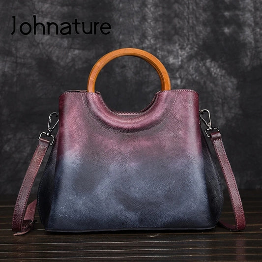 Esme Genuine Leather bag(Purple)