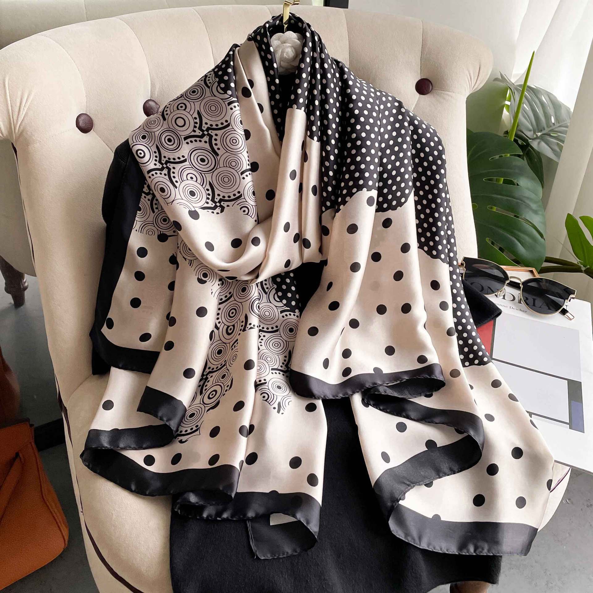Ebony Silk Stole