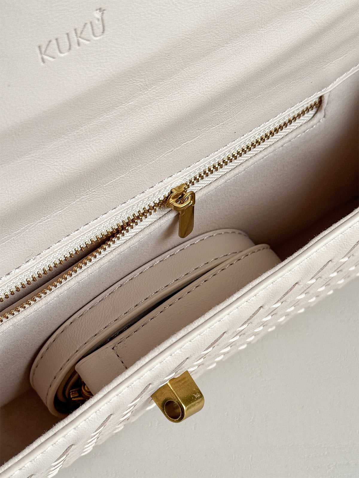 Andrea Vegan Leather Bag (Sand)