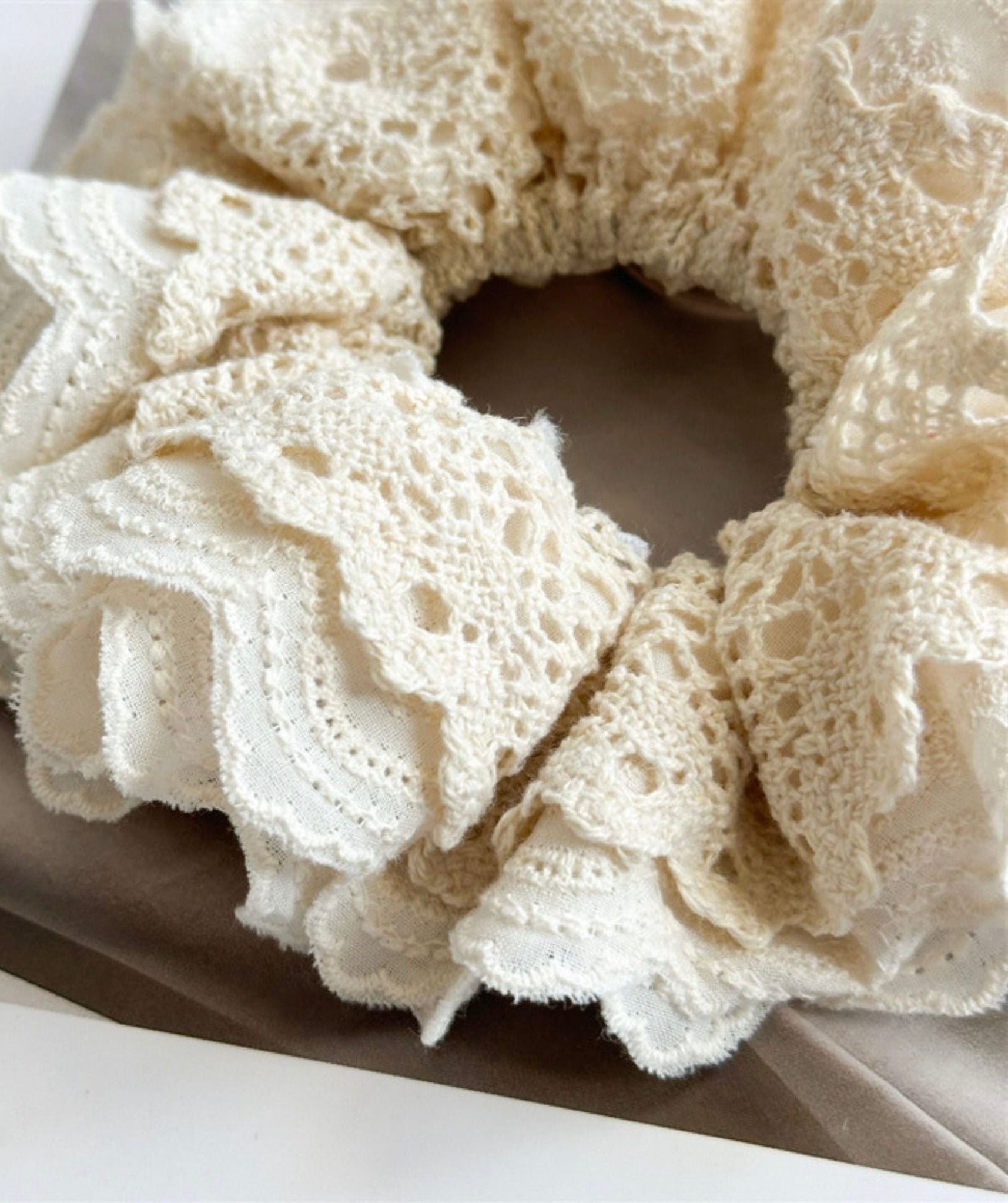 Ella Ivory Scrunchie