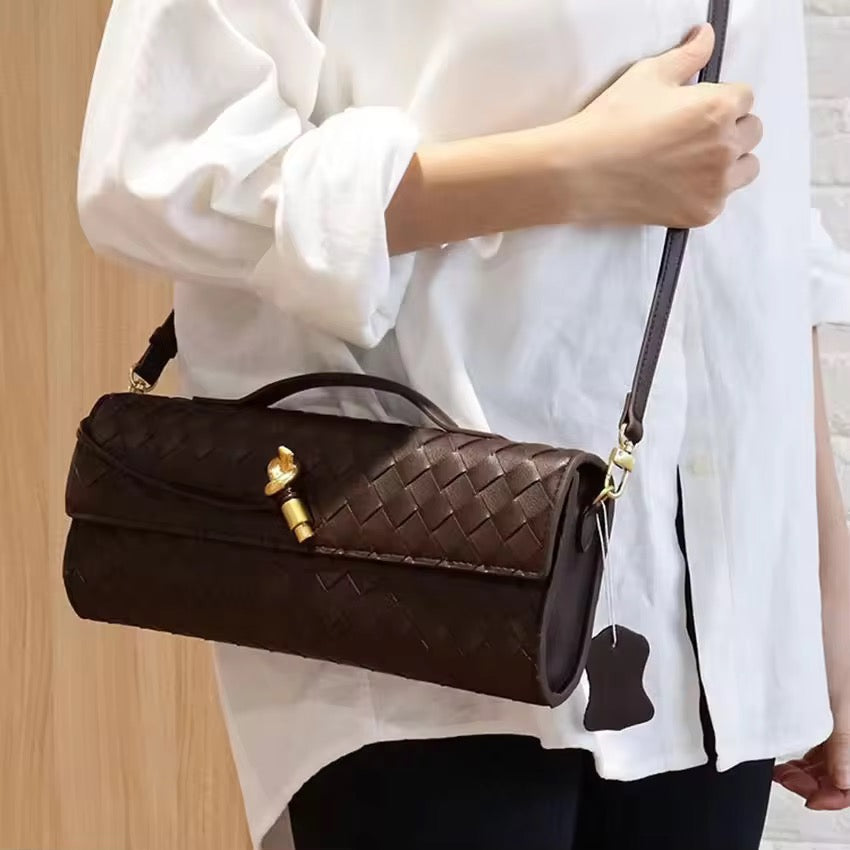 Andrea Vegan Leather Bag (Chocolate)