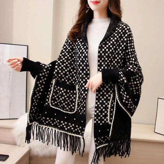 Coal Bloom Poncho