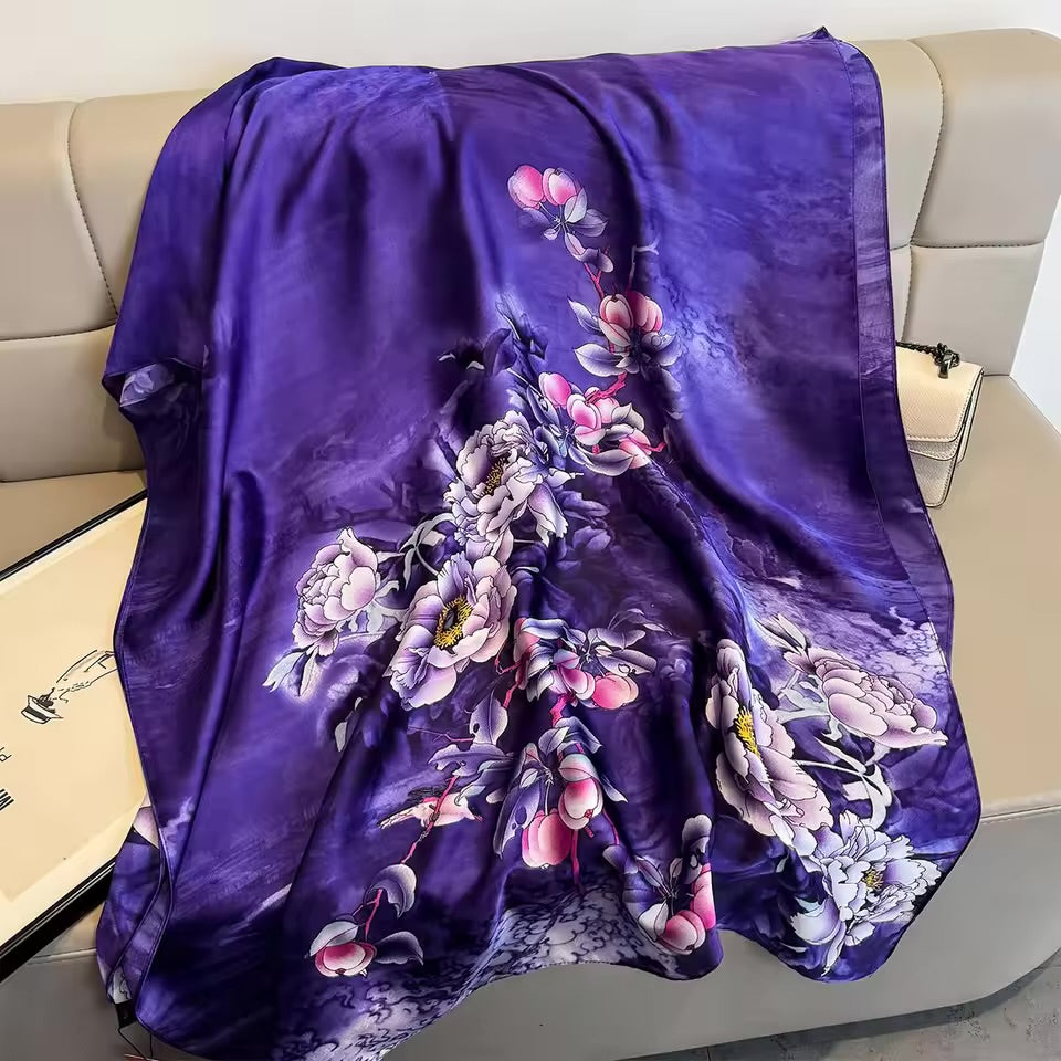 Royal Flora Silk Stole