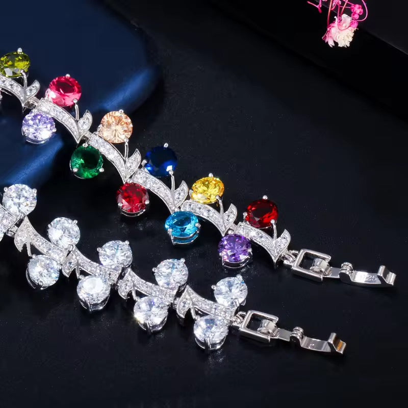 Rainbow Zirconia Bracelet