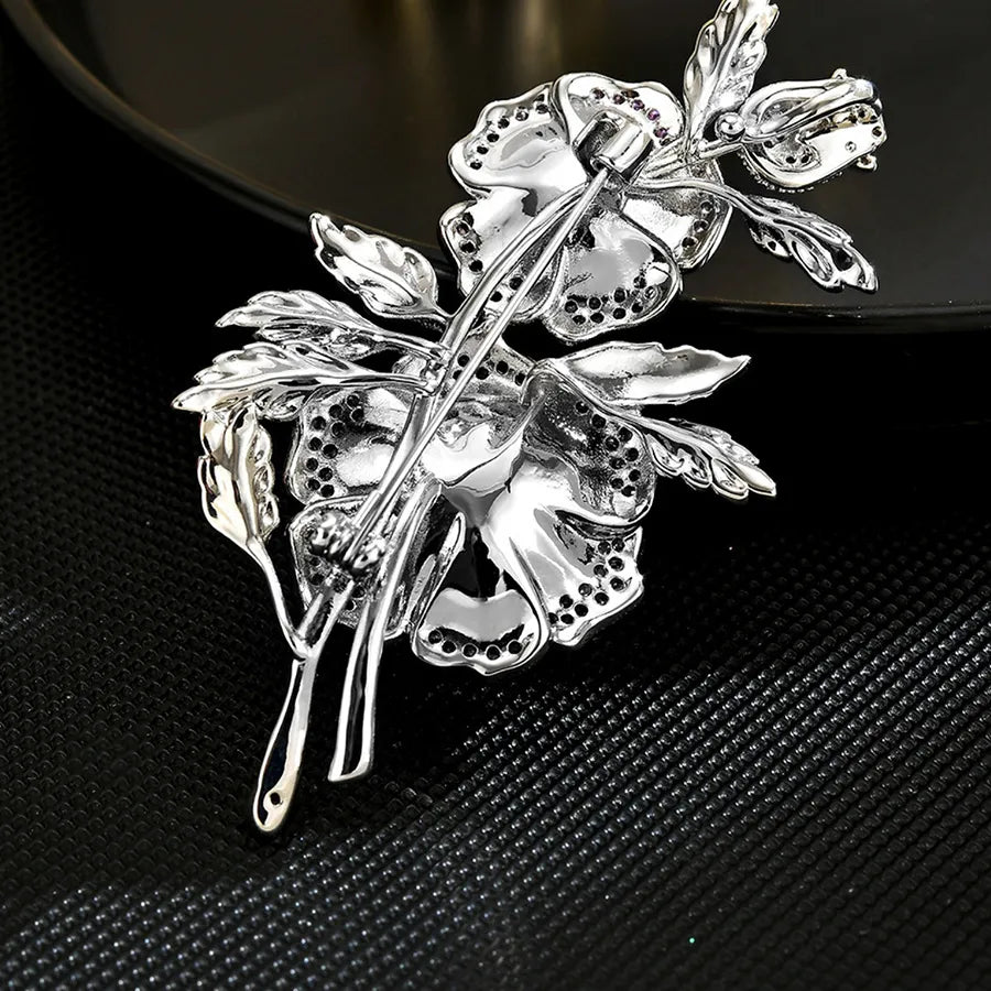 Pearl Branch Zirconia Brooch