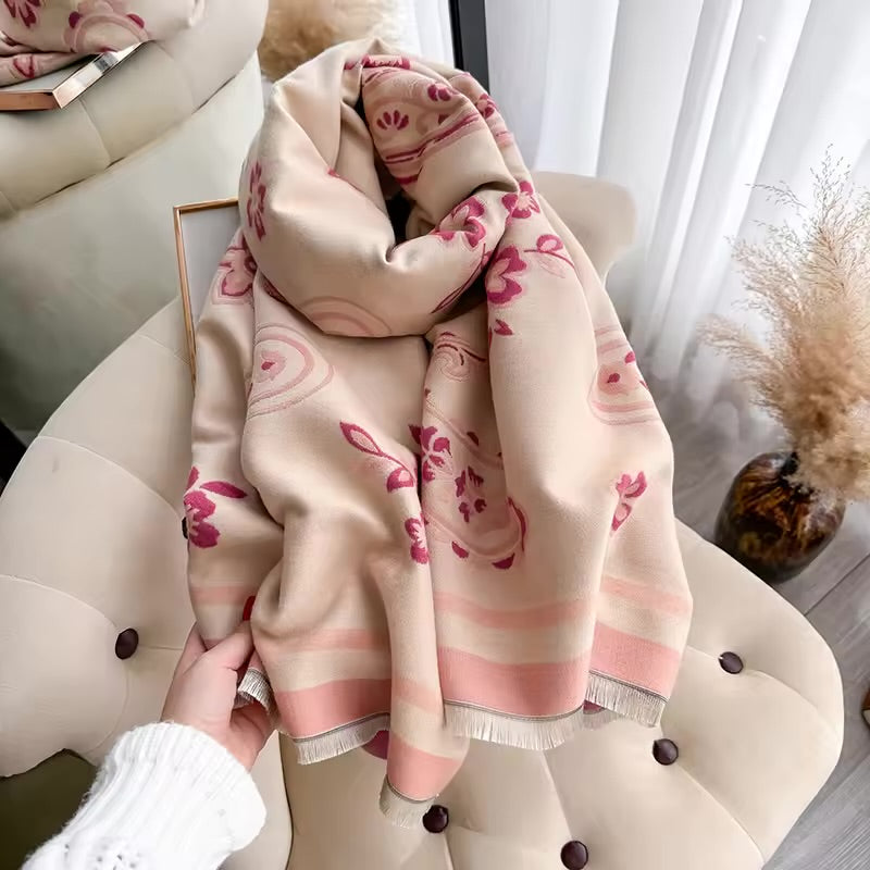 Rosy Blush Shawl