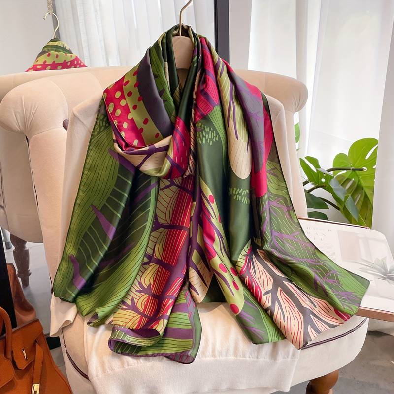 Moonlit Forest Silk Scarf
