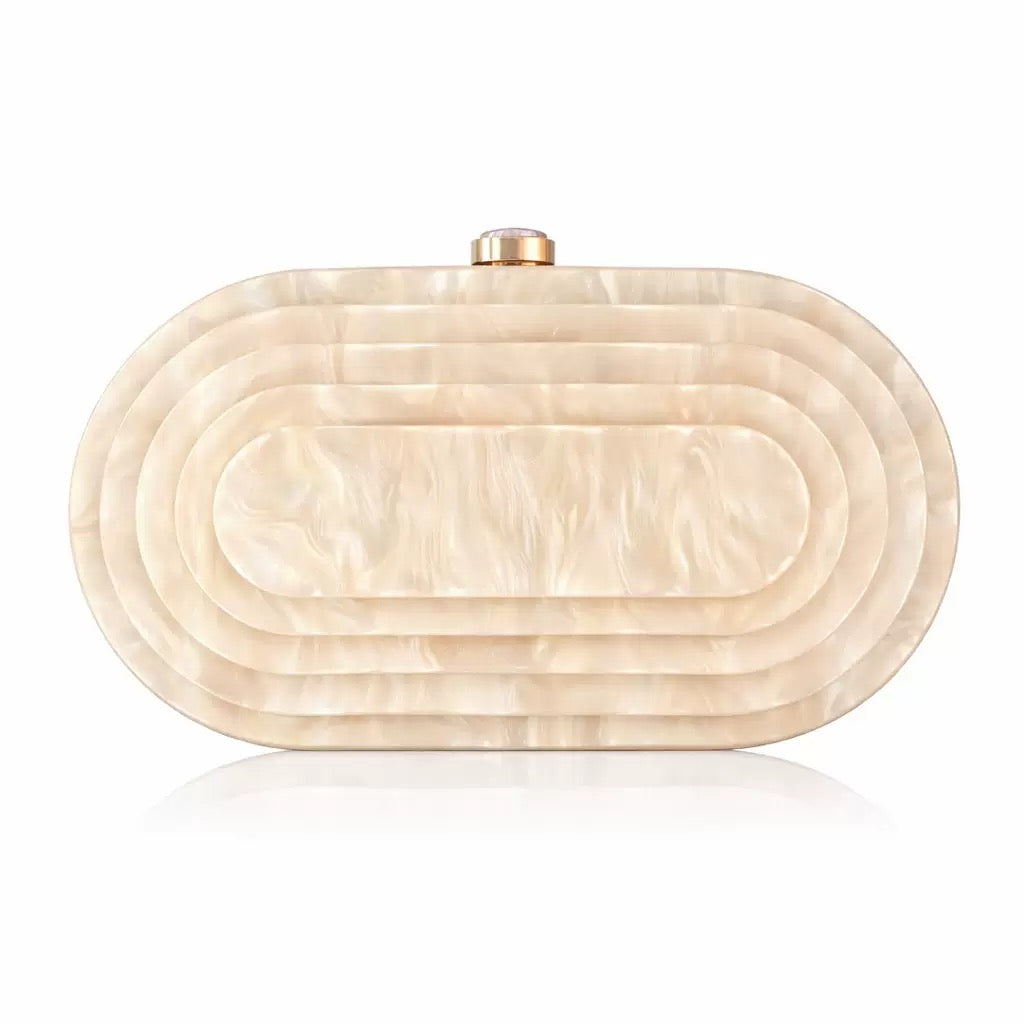 Zella Acrylic Evening Bag (Champagne)