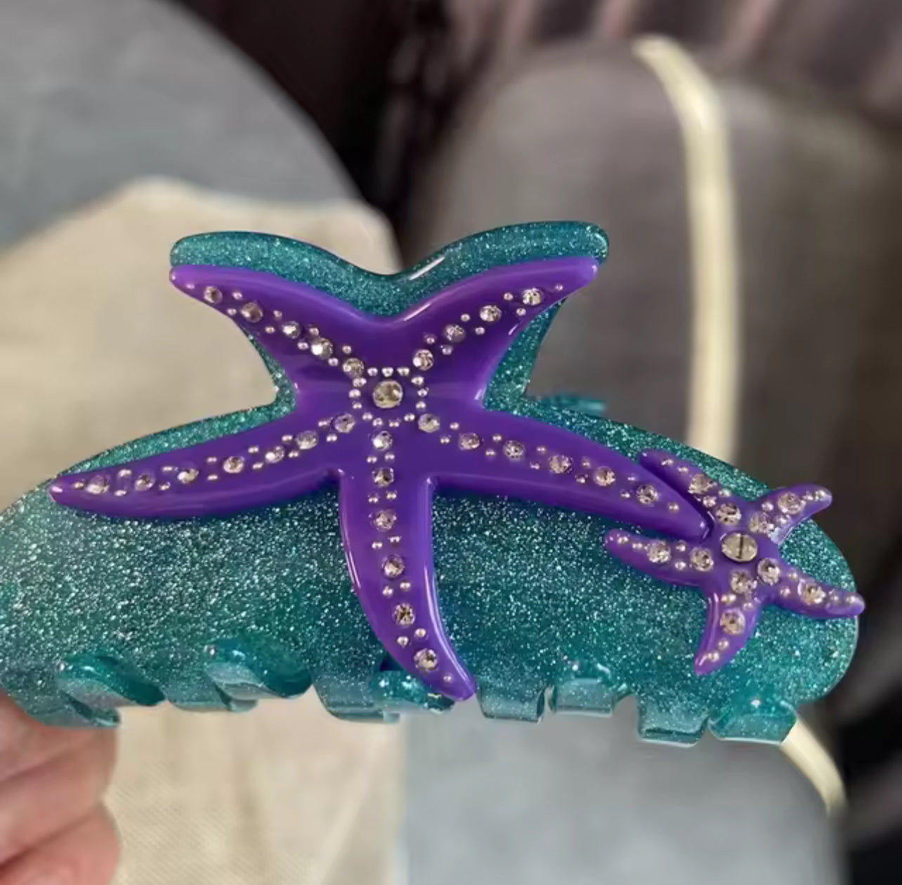 Coral Claw Clip