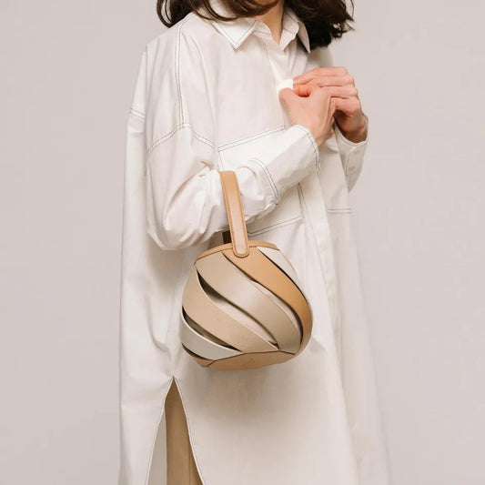 Phoebe Bucket Bag (Beige)