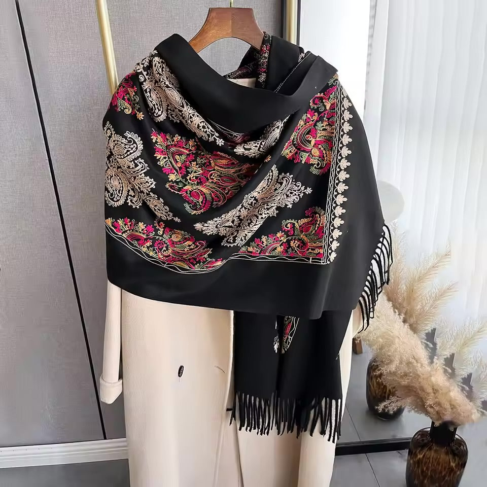 Regentia Raven Rich Pashmina Shawl