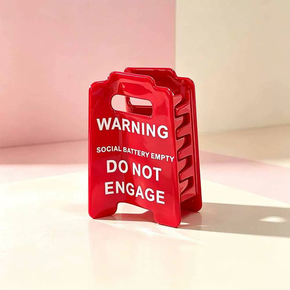 Warning Claw Clip