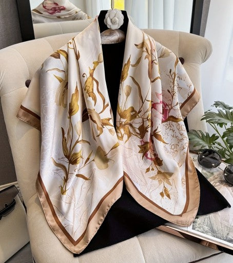 Flur Silk Scarf (90x90cms)