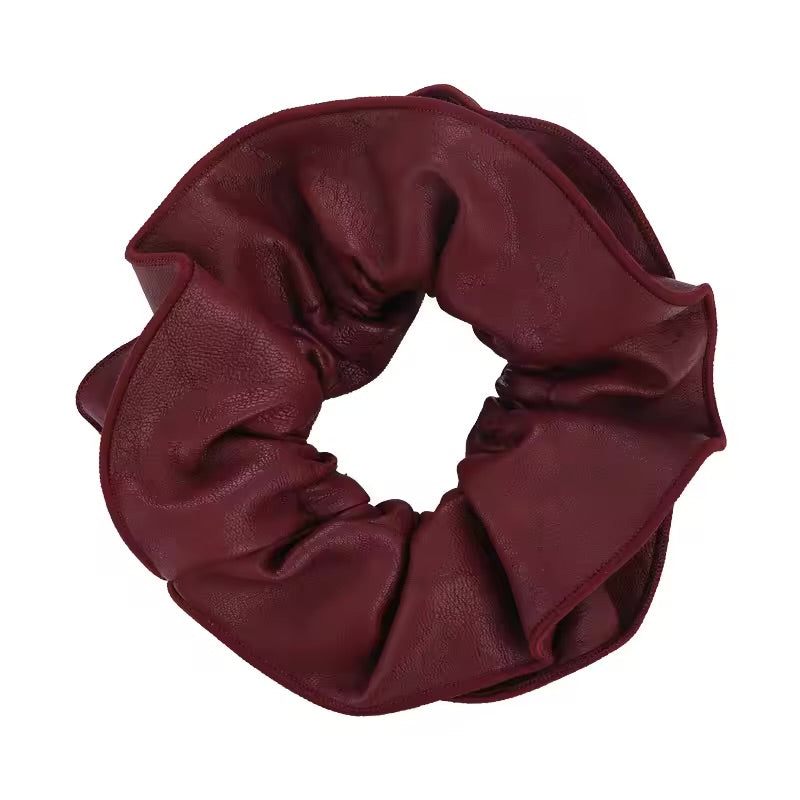 Fleura Leather Scrunchie