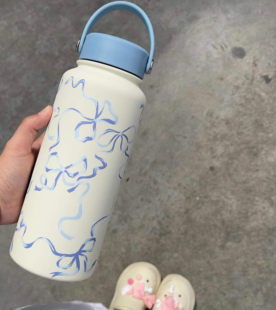 Aria Stainless Steel Bottle with Thermos Lid (1000ml)