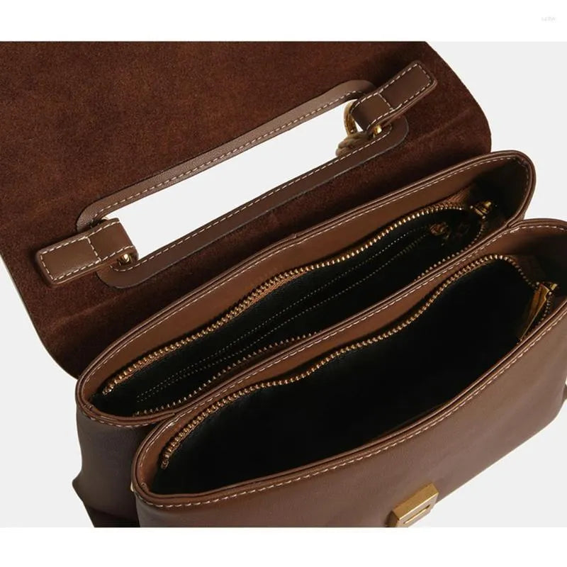 Valencia Vegan Leather Bag (Brown)
