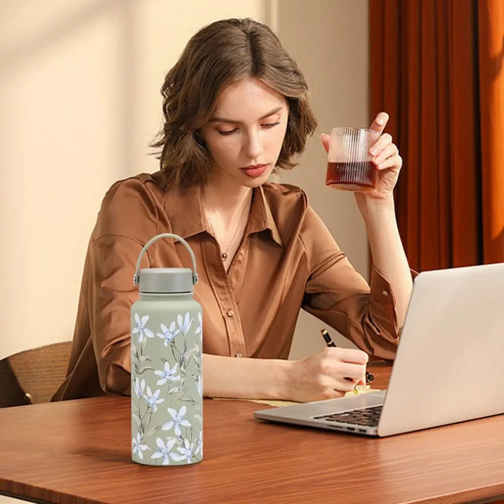 Verdelle Stainless Steel Bottle with Thermos Lid (1000ml)