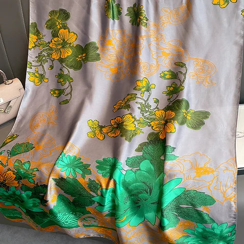 Kiwi Citrine Silk Stole