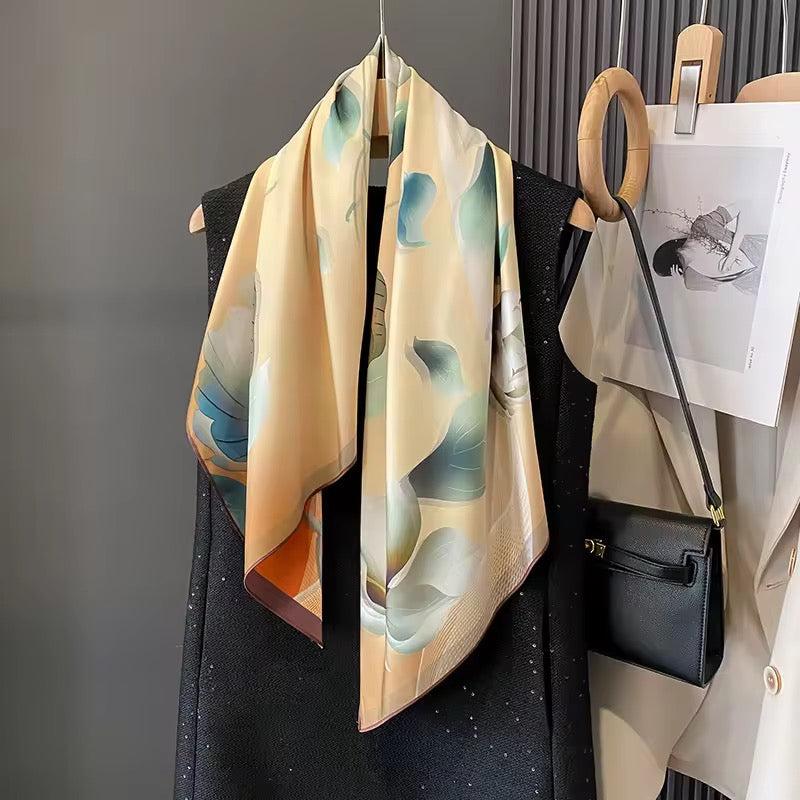 Glowt Double Sided Silk Scarf (90x90cms)