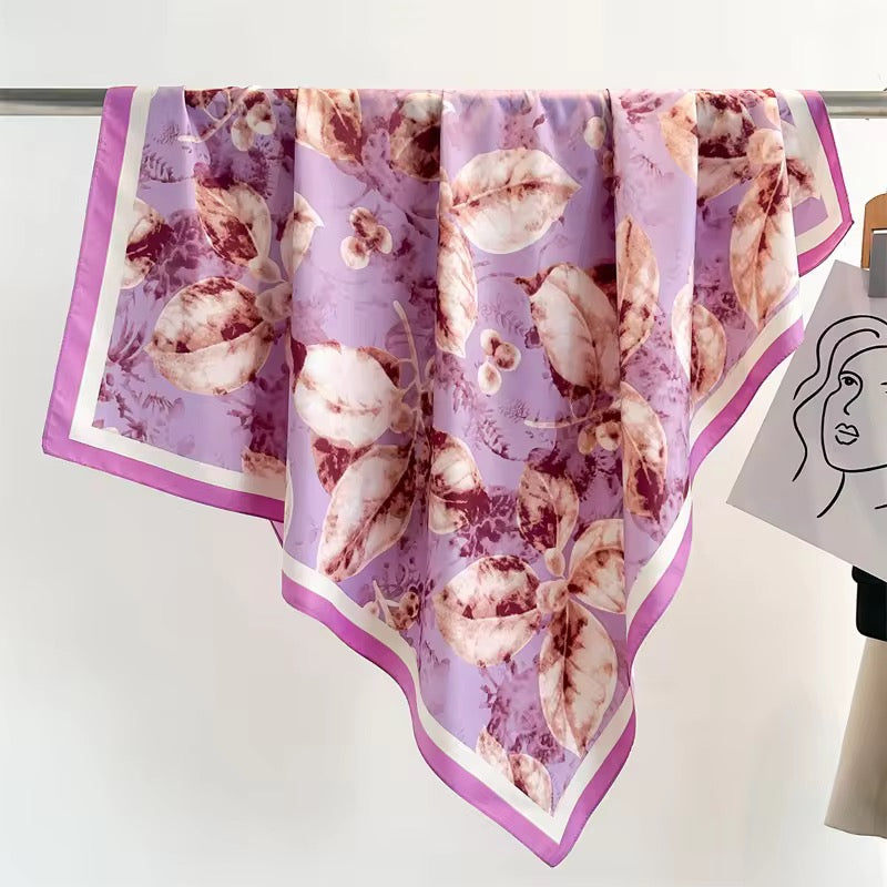 Violaire Silk Scarf (90x90cms)