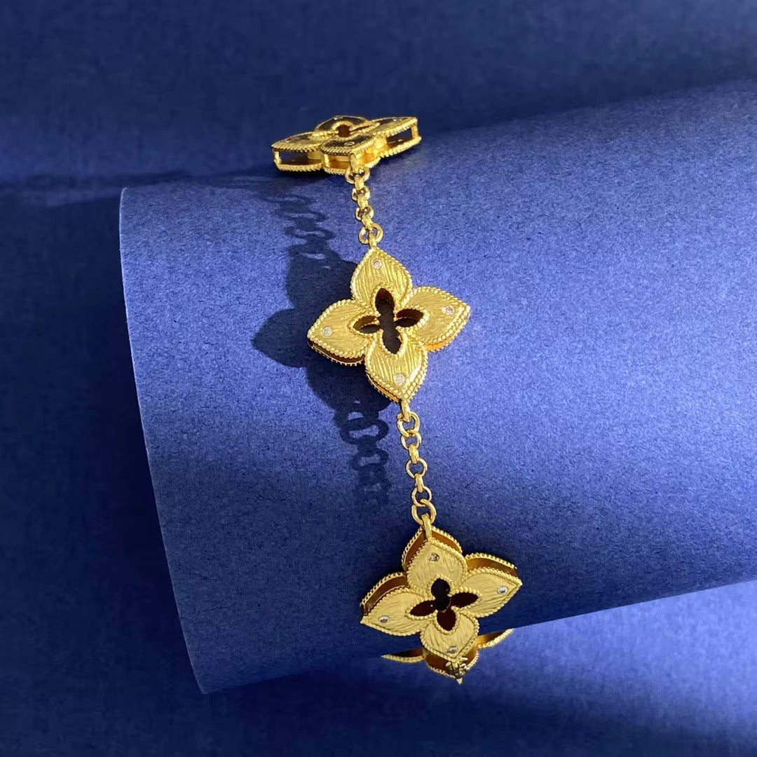 Evadne Fourleaf Chain Bracelet