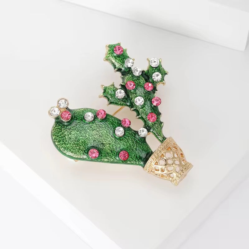 Mini Cactus Brooch