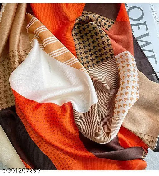 Orange Casper Silk stole