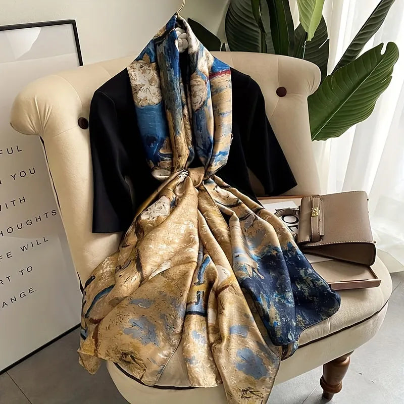 Golden Garnish Silk Stole