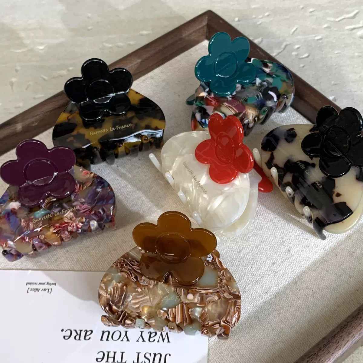 Flora Mosaic Claw Clip