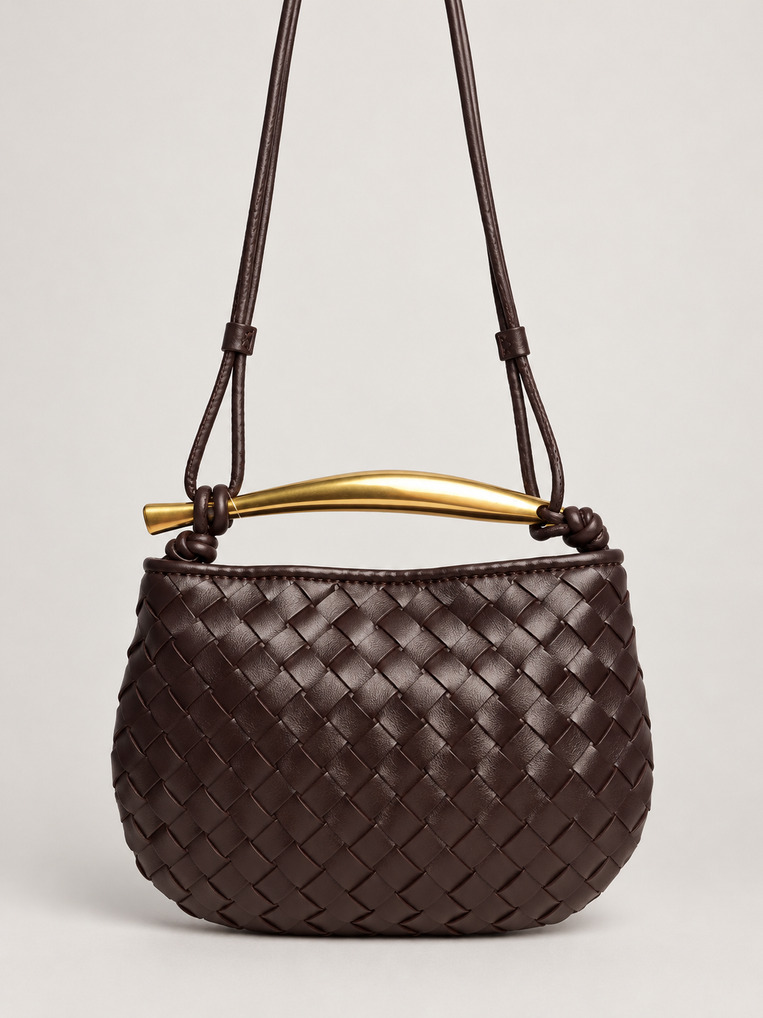 Arlette Mini Vegan Leather Bag (Chocolate)