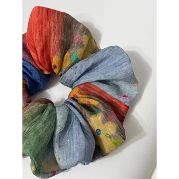 Multicolor Patch Scrunchie