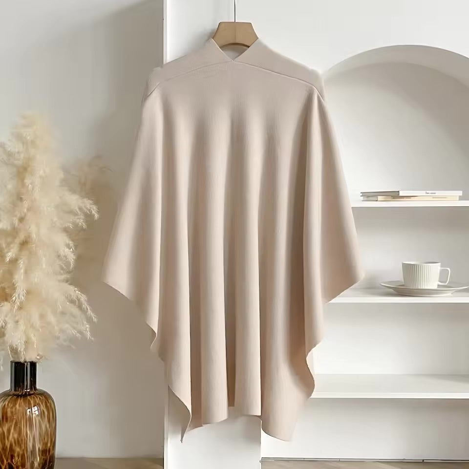 Kaven Beige Poncho