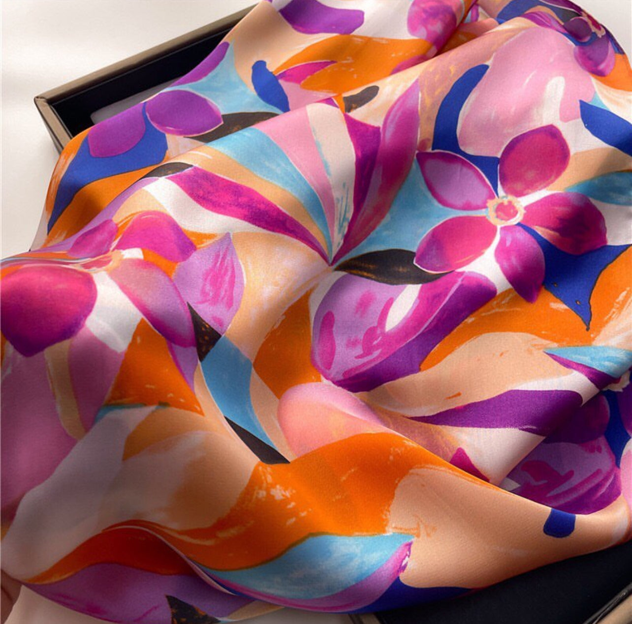 Rosabell Silk Scarf (70x70cms)