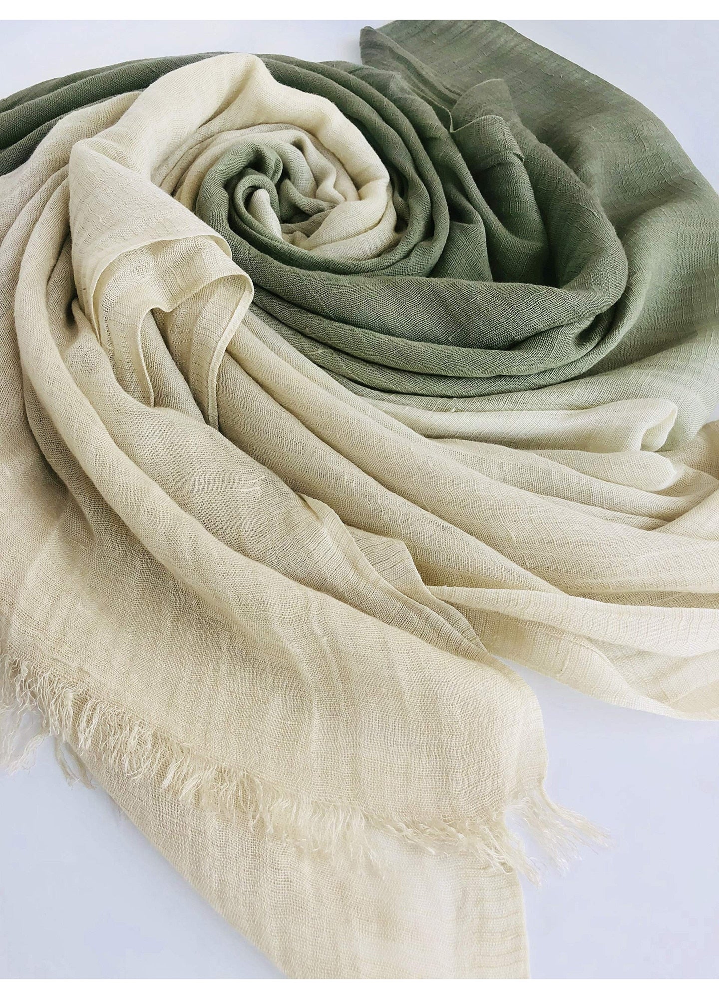 Dania Ombre Military Cotton Linen Stole