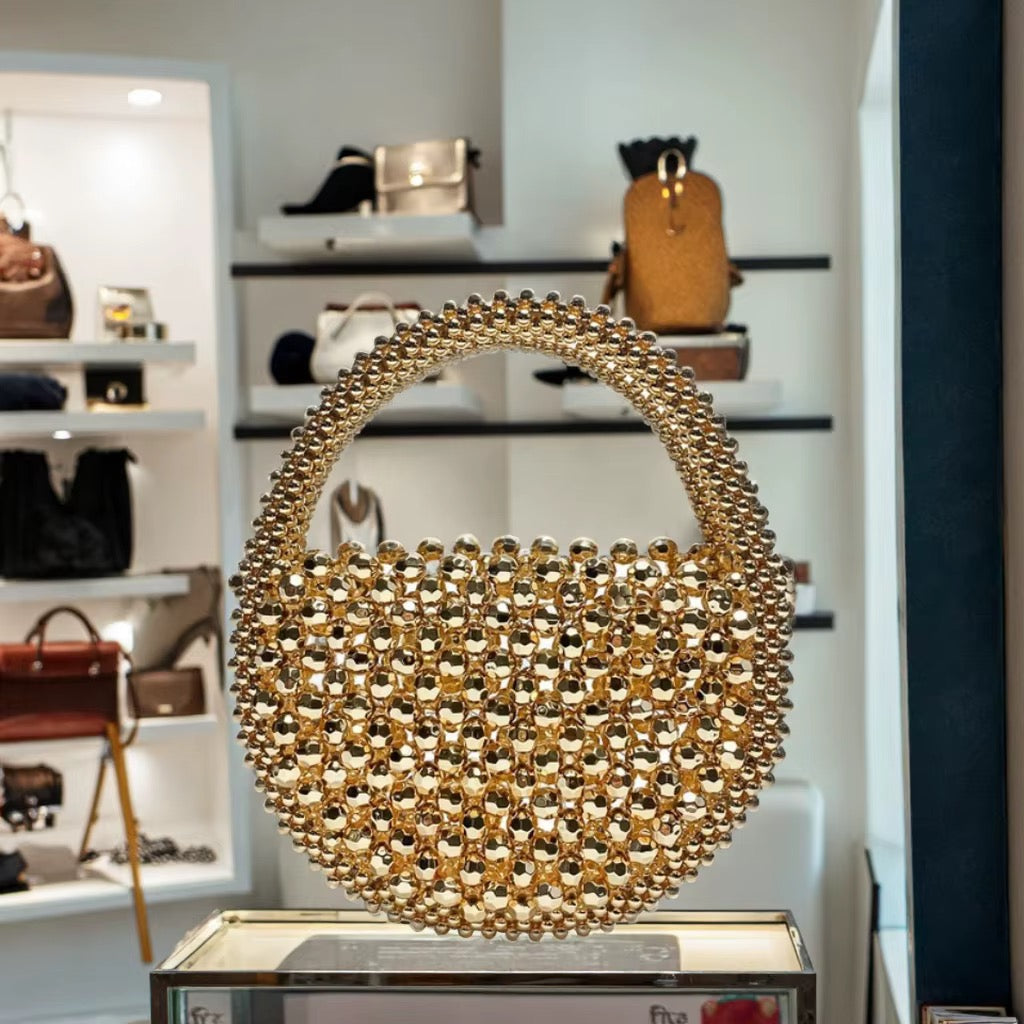 Perla Crystal Moon Evening Bag