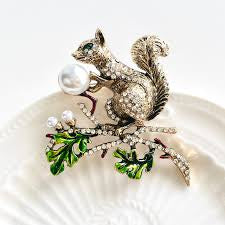 Acorn Charm Brooch